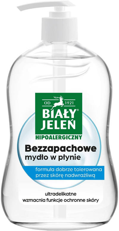 Sapun i lëngshëm Bialy Jelen HYPOALLERGENIC, pa erë, 500 ml