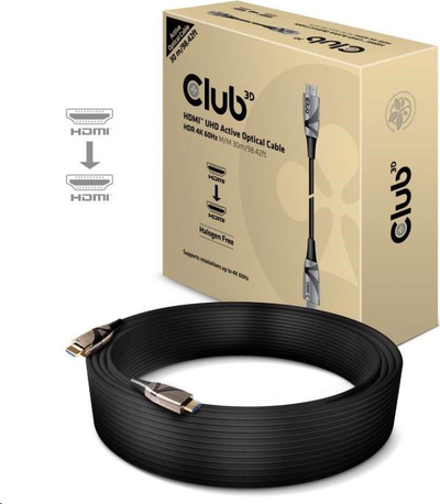 Kabllo HDMI Club3D CAC-1391, UHD 4K, 2m, e zezë