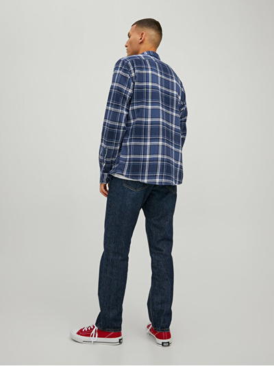 Këmishë JACK&JONES JJECLASSIC Slim Fit, e kaltër