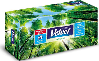 Shami higjienike Velvet Dream Universal, 3 shtresa, 90 copë, shumëngjyrëshe