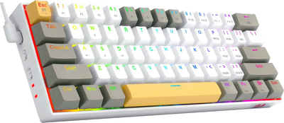 Tastierë mekanike Redragon Draconic Pro K530, 60%, RGB, e bardhë gri