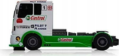 Kamion gare për pistë Scalextric Castrol, model slot, shumëngjyrësh