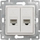 Prizë kompjuterike KOS Double Vena, 2x RJ45 Cat5, e bardhë