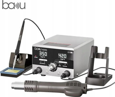 Stacion saldimi Baku BA-909D, 2 në 1, 450W, gri