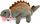 Lodër pellushi Lean Toys Dinosaur 16702, me ndarje për me bo vend gjërash, 34 cm, gri