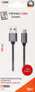 Kabllo USB 2GO USB A në USB C, 1 m, USB 3.2 Gen 1, e zezë argjendi