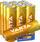 Bateri alkaline Varta Longlife AA, 1.5V, set me 10 copë