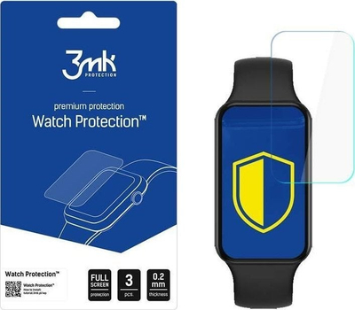 Fletë mbrojtse 3MK ARC për Amazfit Band 7, set me 3 copa, transparente