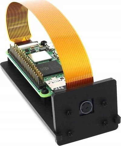 Mbajtëse kamere PiHut Pro Mini, për Raspberry Pi Zero, për kamerë zyrtare, e zezë