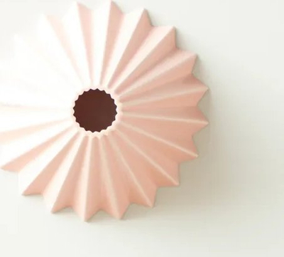 Dripper kafeje Origami S, porcelan, 1 2 filxhanë, rozë