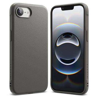 Футрола за телефон Ringke Onyx за iPhone 16E, флексибилна TPU, издржлива заштита, сива