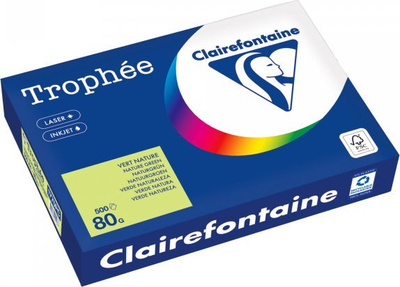 Letër kopjimi Clairefontaine Trophée 1775PC A4, 80 g m², 500 fletë, jeshile natyrale