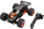 Makinë me pult GadgetMonster Monster Truck, shkallë 1:14, 4x4, e zezë me portokalli