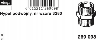 Nyple dopjo Herz 3280 R 2, bronx i kuq