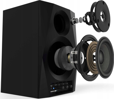 Kaltoparlant monitor Reloop DSM-3-BT, me Bluetooth, i zi
