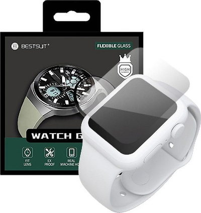 Mbrojtëse ekrani Bestsuit Hybrid Glass për Huawei Watch 3 Pro, e hollë, fleksibël, 0.20mm, transparente