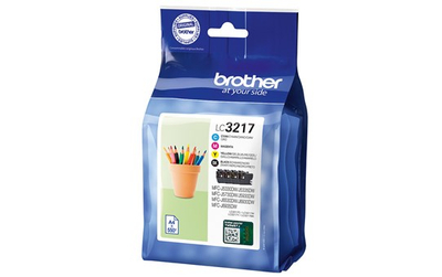Set boje origjinale Brother LC-3217, Cyan Magenta Yellow Black, për Brother MFC-J
