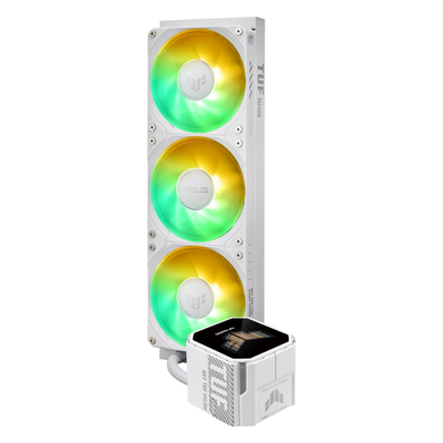 Ftohës lëngshëm për procesor ASUS TUF Gaming LC III 360 ARGB LCD, radiator 360 mm, 3 ftohës 120 mm ARGB, i bardhë