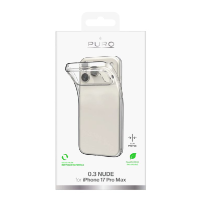 Kllëf telefoni Puro PUIPC17P6903NUDETR për iPhone 17 Pro Max, TPU, i tejdukshëm