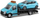 Makina lodër Bburago Tow Truck Street Fire, metal 1:43, blu e çelët e zezë