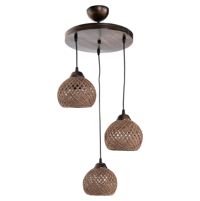 Llambë tavani metal+litar Ø32×80 cm (HM7359.01)