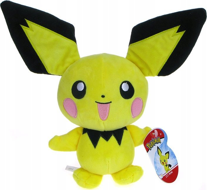Lodër pelushi Educa Borras Pokémon Pichu, e butë, për fëmijë, shumëngjyrëshe