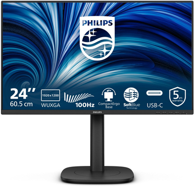 Monitor Philips 3000 Series 24B2N3200D, 24.1", WUXGA 1920 x 1200, i zi