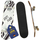 Skateboard Best Sporting Kid, 78.5 x 20.4 cm, kushineta ABEC 3, bardh e zi