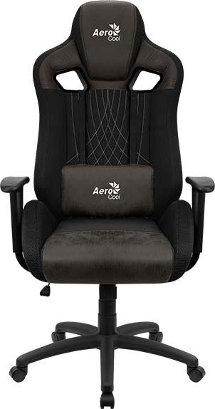 Karrige gaming Aerocool EARL AeroSuede, me shpinore ergonomike, krahë që rregullohen, e zezë