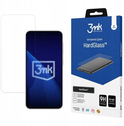Заштитно стакло 3MK HardGlass за Samsung Galaxy A37, калено стакло, проѕирно