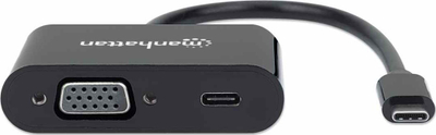 Docking station Manhattan USB C 153430, multiport, gri