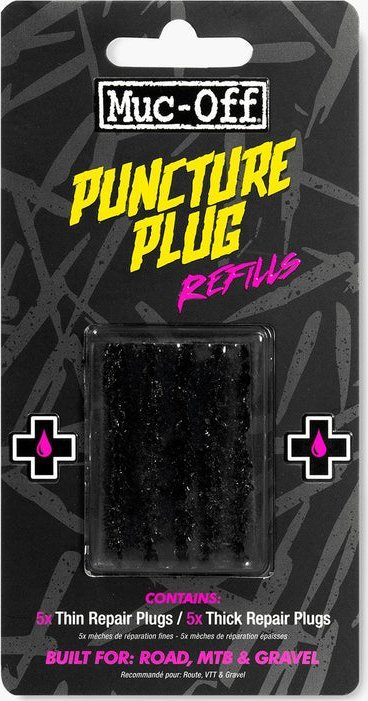 Pako rimbushëse Muc Off Puncture Plugs, 10 shirita riparues, për goma tubeless, shumëngjyrëshe
