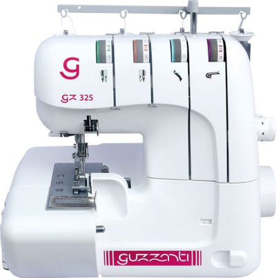 Makinë qepëse overlock Guzzanti GZ 325, 2 3 4 fije, 12 lloje qepjesh, e bardhë