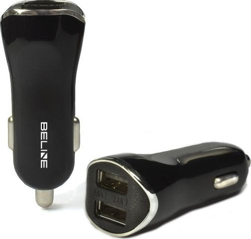 Karikues për makinë Beline, 2xUSB, 2.1A, i zi