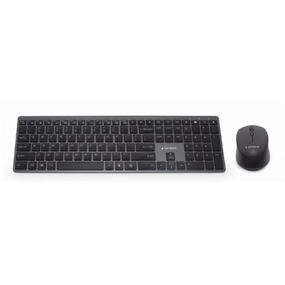 Set tastierë dhe maus Gembird KBS-ECLIPSE-M500, wireless, me ndriçim, i zi
