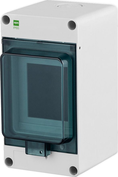Panel shpërndarës sipërfaqësor Elektro-Plast HERMETICA RN-1x3, IP65, gri