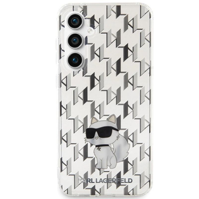 Futrollë Karl Lagerfeld Monogram Choupette për Samsung Galaxy S23 FE, e tejdukshme, TPU