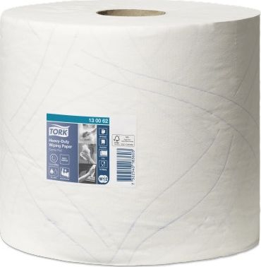 Letër industriale Tork W1 W2, 2 shtresa, QuickDry, e bardhë