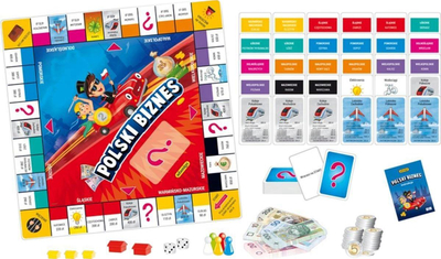 Друштвена игра Adamigo Polish Business, едукативна, семејна, шарена