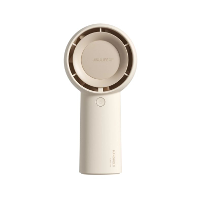 Ventilator dore JISULIFE Turbo Fan, USB me bateri të rikarikueshme, deri në 16 orë, bezhë