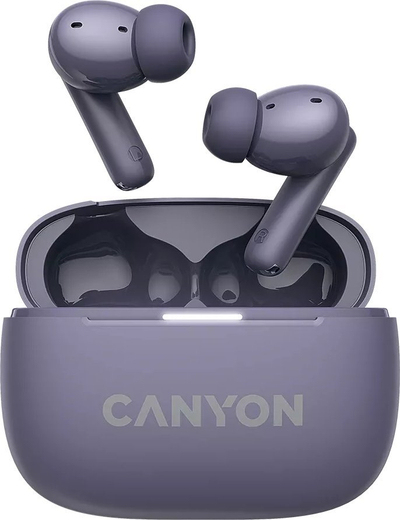 Kufje wireless Canyon OnGo 10 ANC CNS TWS10PL, Bluetooth 5.3, Quick Charge, të bardha