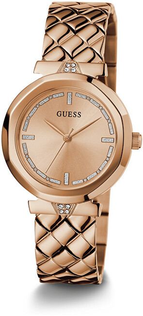 Orë dore për femra Guess Rumour GW0613L3, ari rozë