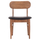 Karrige ngrënieje Sekor HM9945.03, dru rubberwood, ulëse PU, walnut e zezë