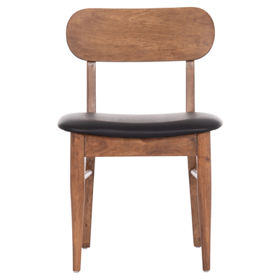 Karrige ngrënieje Sekor HM9945.03, dru rubberwood, ulëse PU, walnut e zezë