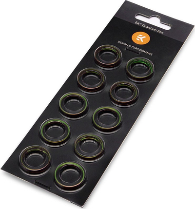 Set unaza dekorative për ftohje me ujë EKWB EK Quantum Torque STC 10/13mm, 10 copë, jeshile