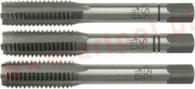 Set çelesa fileti M27, hap 2.00mm, 3 copa, gri