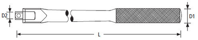 Dorezë rrotulluese Stanley (STMT86405-8B), 1/2 ", 254 mm