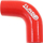 Gishtare silikoni TurboWorks G Elbow 90°, 40mm, e kuqe