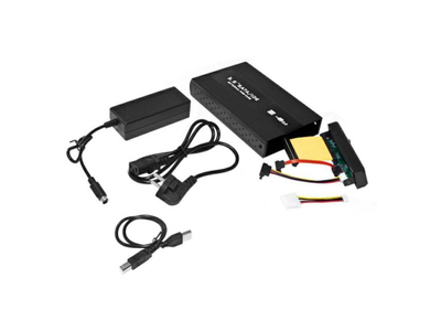 Kuti hard disku K201, 3.5", SATA IDE, USB 2.0, e zezë