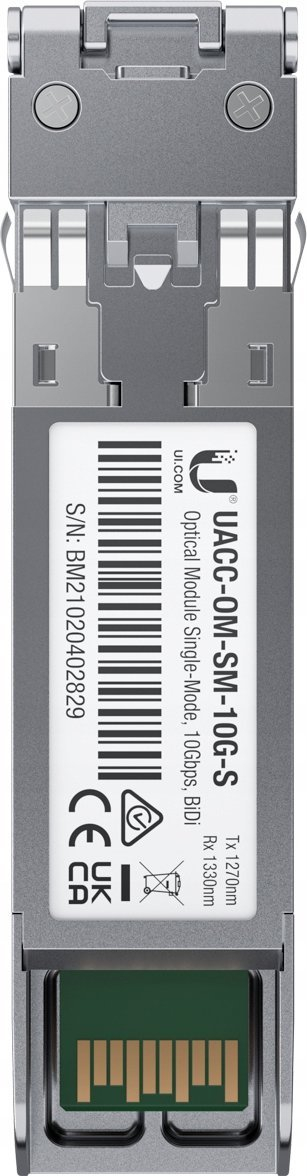 Modul rrjeti Ubiquiti UACC-OM-SM-10G-S-2, SFP+ 10 Gbps, single mode, ngjyrë argjendtë